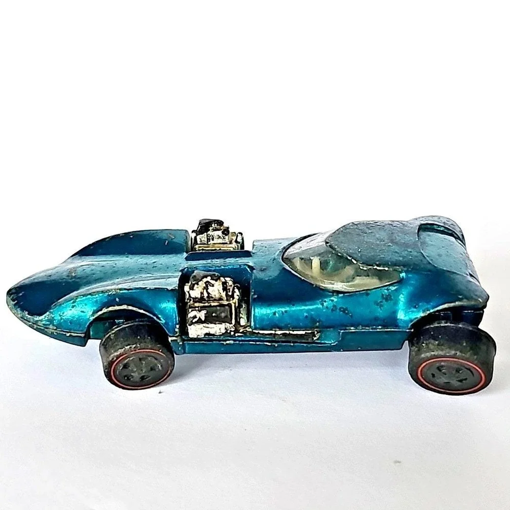1968 Hot Wheels Twin Mill Spectraflame Blue Redline‎ USA Vintage Diecast Car